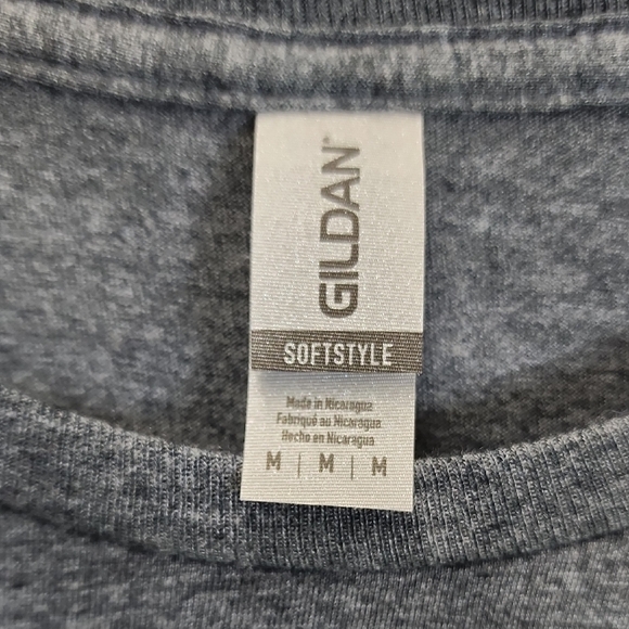 Gildan Charcoal Tee with Multicolor Graphic - Picture 2 of 3